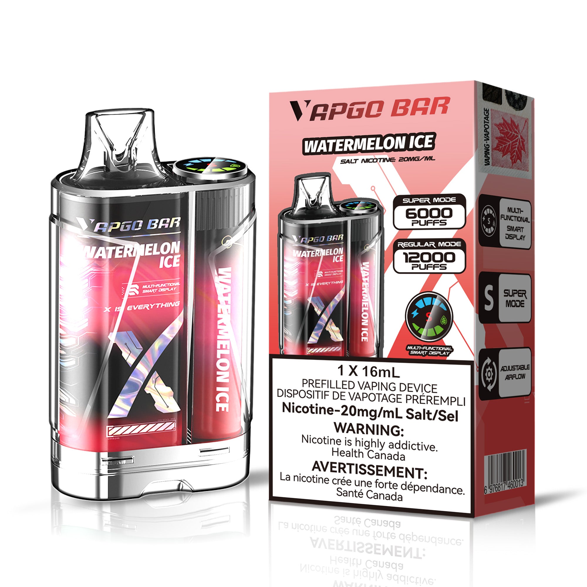 VAPGO BAR 12000(5pc/Cartom)