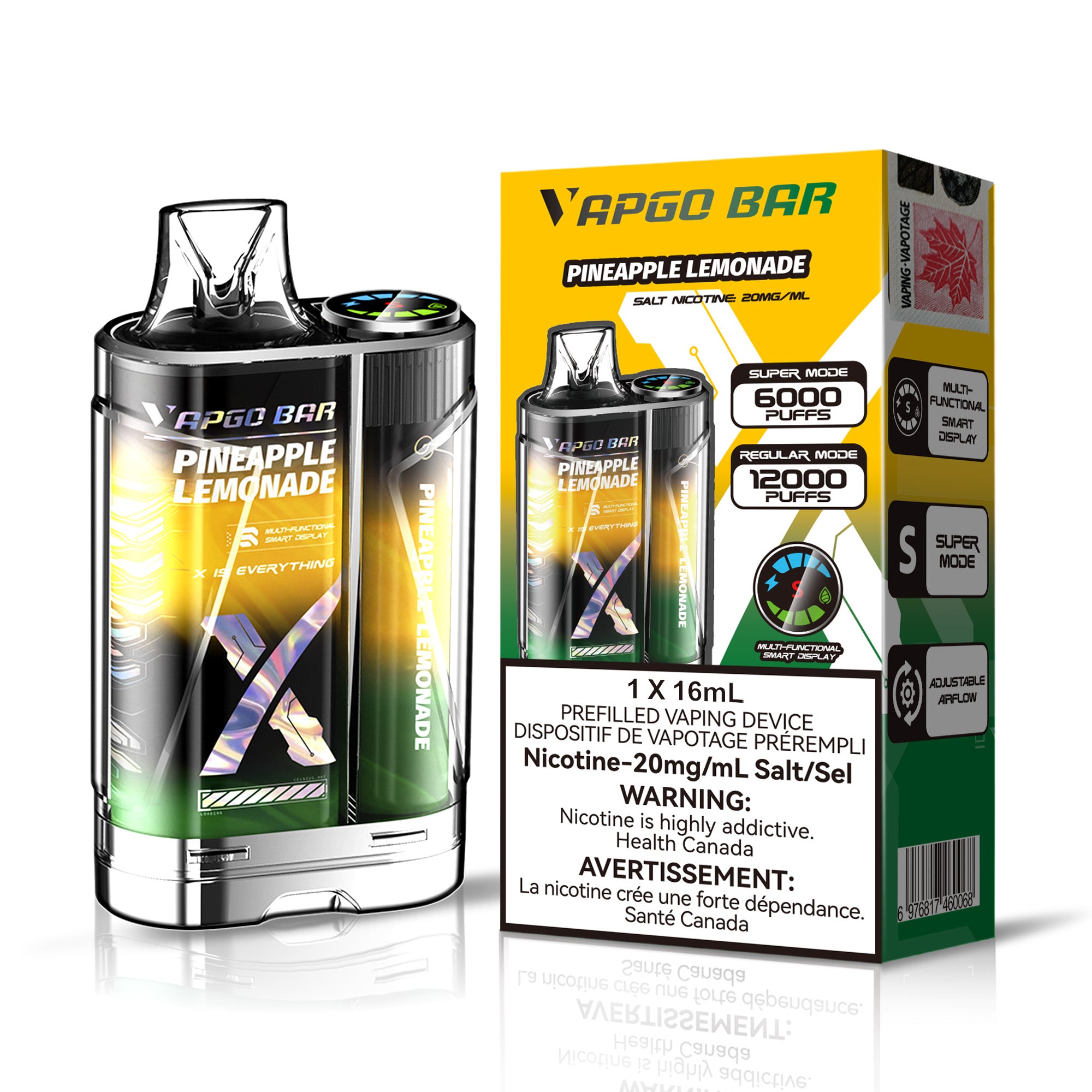 VAPGO BAR 12000(5pc/Cartom)